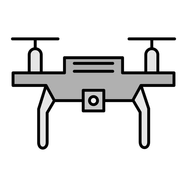 Drönarikon Enkel Illustration Quadrocopter Vektor Ikoner För Webben — Stock vektor