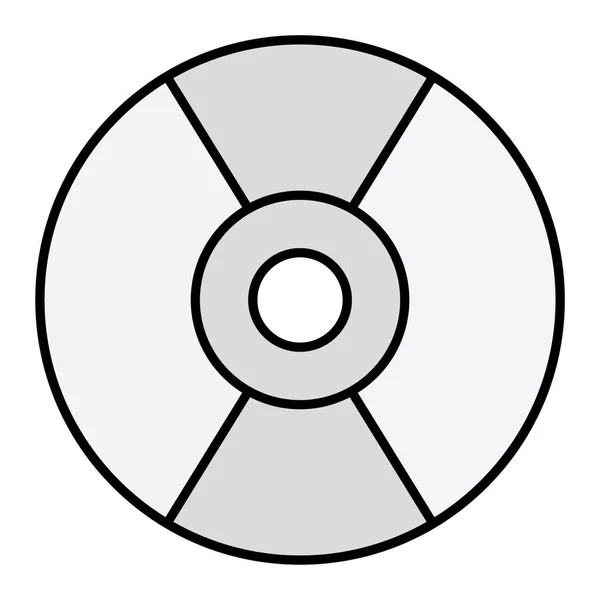 Dvd Icon Simple Illustration Disc Disk Vector Icons Web — Stok Vektör