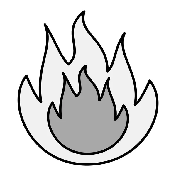 Vector Illustration Flame Icon — Stock Vector