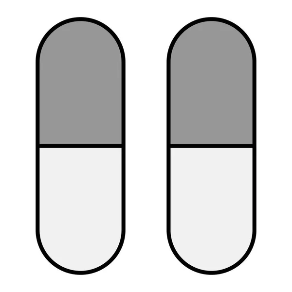 Pills Modern Icon Vector Illustration — Vettoriale Stock