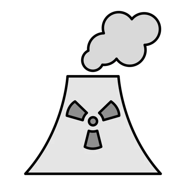 Nuclear Modern Icon Vector Illustration — стоковый вектор