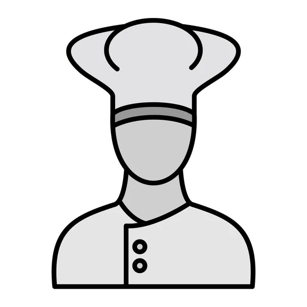 Chef Hat Vector Illustration Graphic Design — Stockvektor