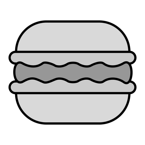 Illustrazione Vettoriale Icona Hamburger — Vettoriale Stock