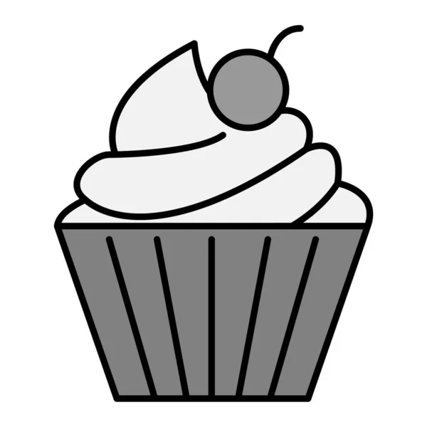 Cupcake Cream Icon Vector Illustration Design —  Vetores de Stock