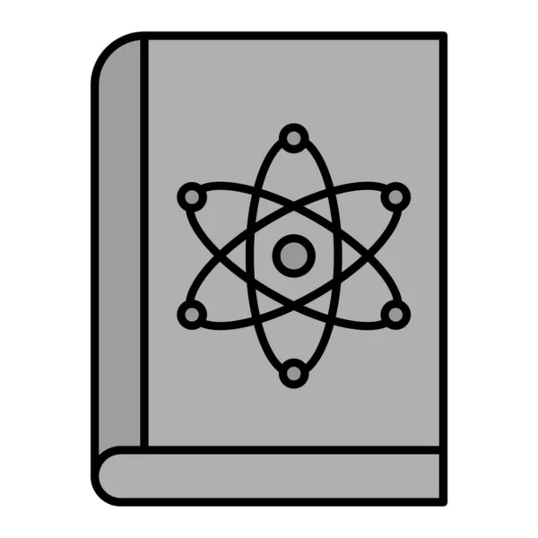 Physics Book Web Icon Simple Illustration — Wektor stockowy
