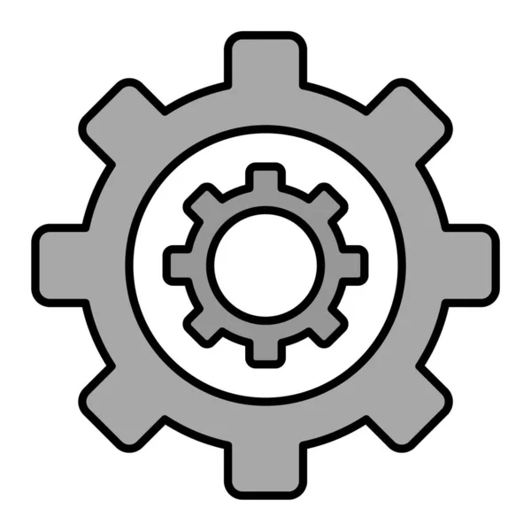 Mécanisme Icône Web Illustration Simple — Image vectorielle