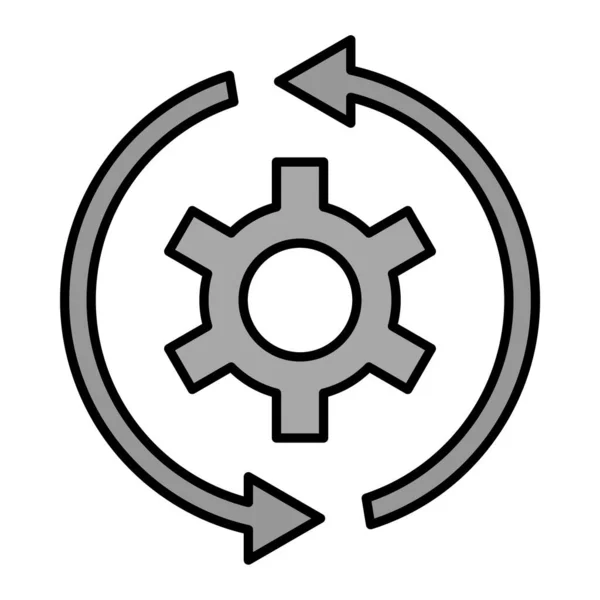 System Update Web Icon Simple Illustration — Stockvektor