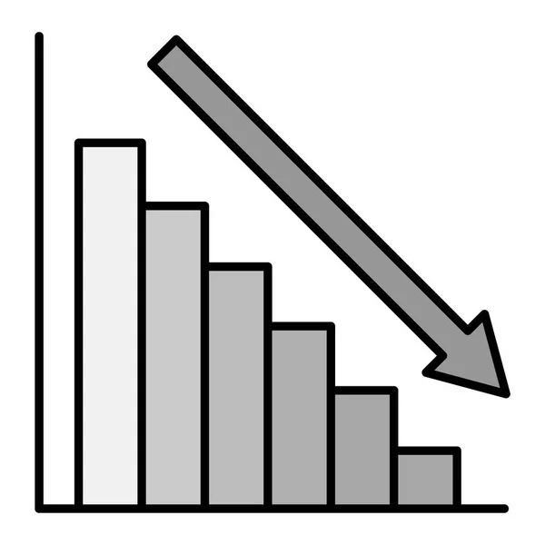 Ilustración Vectorial Gráfico Barras — Vector de stock