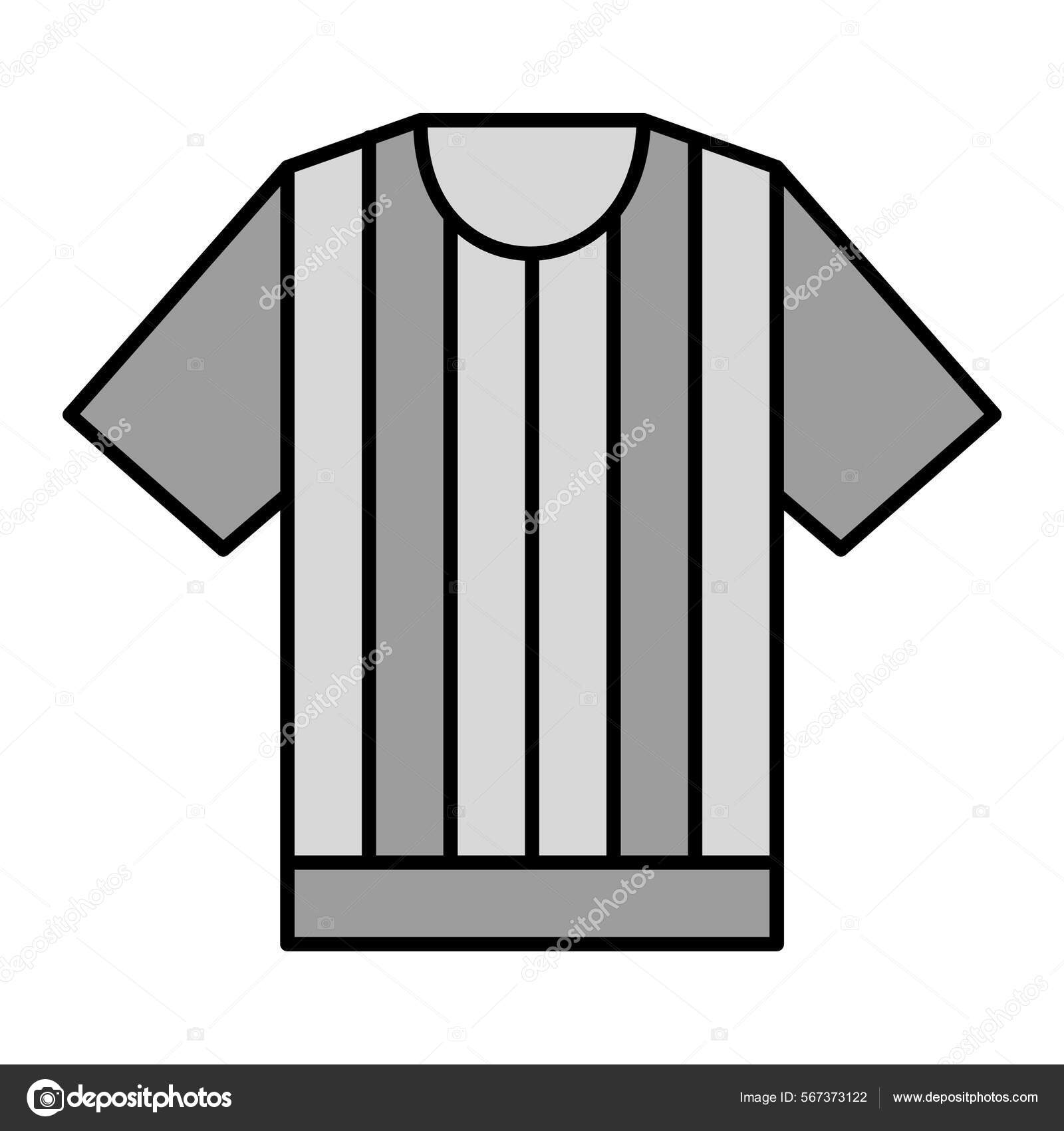 Football Referee Shirt - Referee T Shirt Vector - Free Transparent PNG  Clipart Images Download