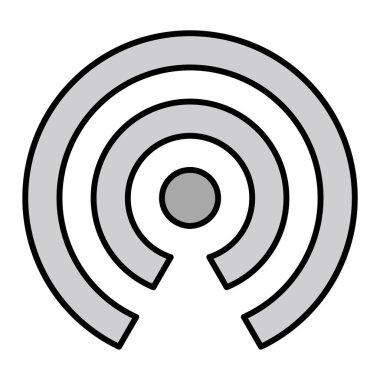  Hava Bırakma simgesi vektör illüstrasyonu