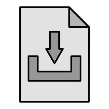 Dosya simgesi, vektör illüstrasyonu indir