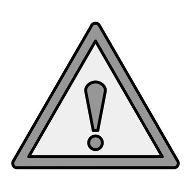 uyarı işareti simgesi, vektör illüstrasyonu