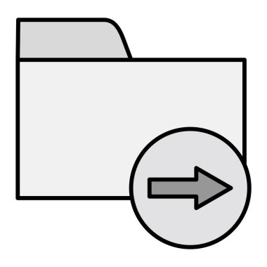 Okun simgesi olan dizin. Web için belge vektör simgelerinin özet çizimi