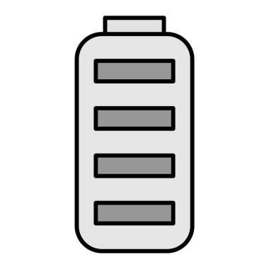 pil şarj ikonu. Web için enerji vektör simgelerinin özet çizimi