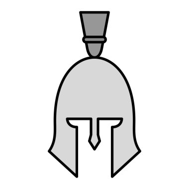 Roma Miğfer simgesinin vektör illüstrasyonu 