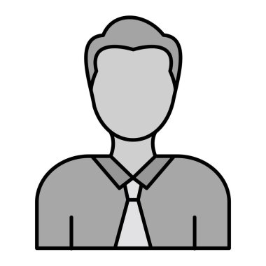 Adam avatar ikonu. kişi kullanıcı mesleği ve insan teması