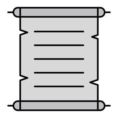 belge simgesini kaydırma vektör çizimi