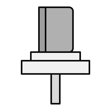 Kitap Durağı Modern ikon vektör çizimi