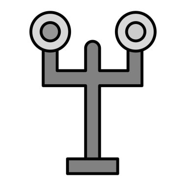 Tren Işıkları Modern ikon vektör çizimi