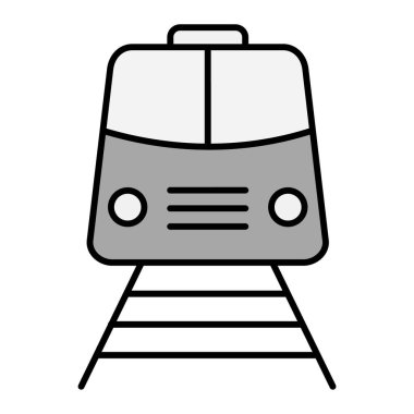 tren modern simge vektör illüstrasyonu