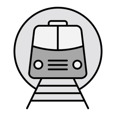 Metro modern simge vektör illüstrasyonu