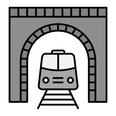 Tünel modern simge vektör illüstrasyonu