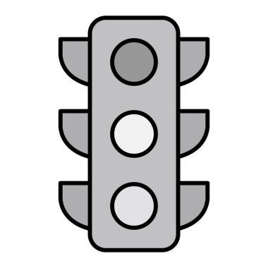 Trafik ışığı modern simge vektör illüstrasyonu