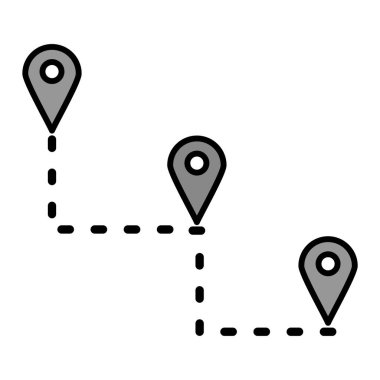 konum modern simge vektör illüstrasyonu