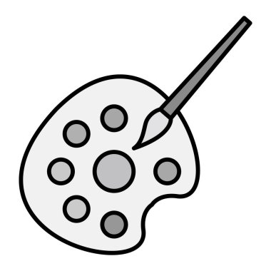 Renk Paleti modern simge vektör çizimi