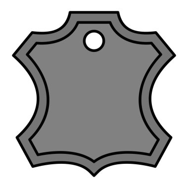 Deri modern simge vektör illüstrasyonu