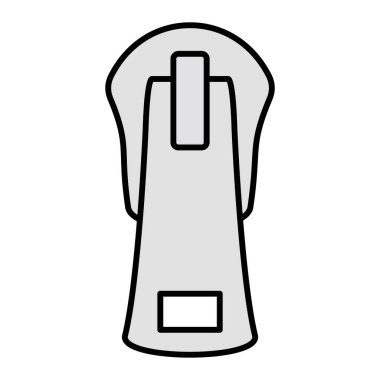 Zipper modern simge vektör çizimi