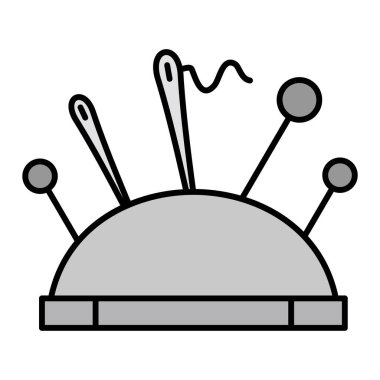 Aksesuar simgesi vektör illüstrasyonu dikiliyor