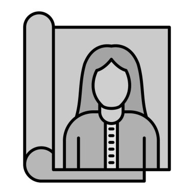 Dergi simgesi. vektör çizim