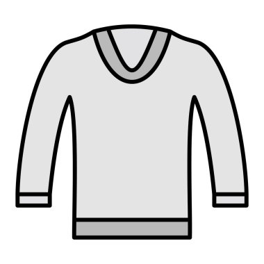 Ceket ikonu. Web için kıyafet vektör sembolünün özet çizimi