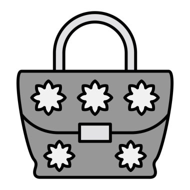 çanta simge vektör çizim 