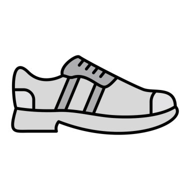 spor ayakkabısı ikon vektör illüstrasyonu