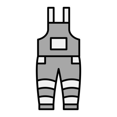 Bahçıvan Takım Elbisesi vektör illüstrasyonu 