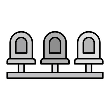 Modern simge vektör illüstrasyonu oturuluyor