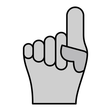 Köpük El modern ikon vektör illüstrasyonu