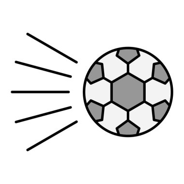 Futbol Atışı simgesi vektör illüstrasyon tasarımı