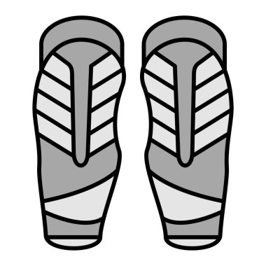 Shin Guards simgesinin vektör çizimi