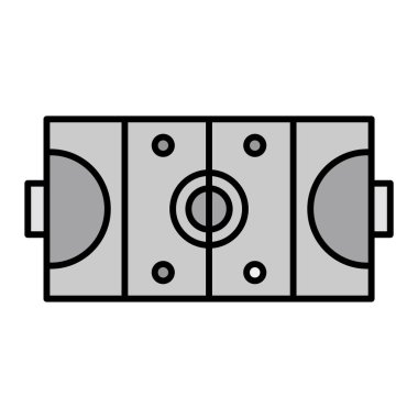 Hokey alan simge vektör çizim 
