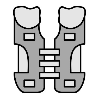 Omuz yastığı simgesinin vektör illüstrasyonu