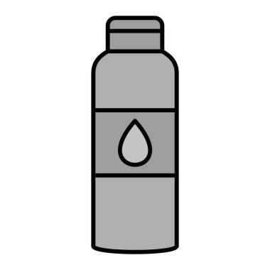 Su şişesi ikonu. Web için kahve vektör simgelerinin özet çizimi