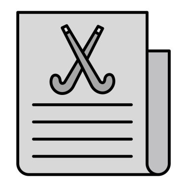 Hokey Haberleri. Web simgesi vektör illüstrasyonu