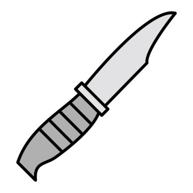 Bıçak ikonu. Ağ için basit hançer vektör simgeleri çizimi