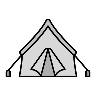 turist çadırı vektör illüstrasyon tasarımı