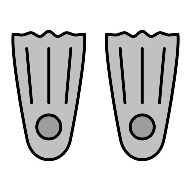 Fins simge vektör illüstrasyonu