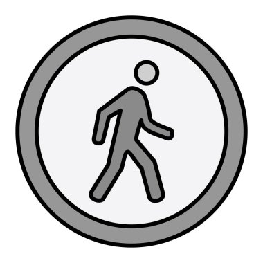 Yaya tabela ikonu. vektör illüstrasyonu