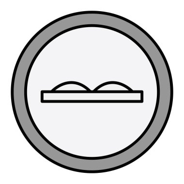 Olaysız İşaret simgesi, izole vektör illüstrasyonu